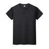 Yeni Yuvarlak Boyun Katı Renk T-Shirt Yaz Pamuk Dip Gömlek Kısa Kollu Erkek ve Bayan Yarım Kollu JPHEIO