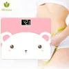 Body Fat Scale Cute Cartoon Floor Scientific Smart Electronic LED Digital Weight Scales Glass Bathroom Balance Bariatric 180KG H1229