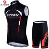 XTiger Pro Sleeveless Cycling Jersey Set Racing Bicycle Cycling kit Summer Mountain Bike Vests Clothing Ropa6856513