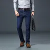 Mäns jeans 2022 Autumn Winter raka avslappnade män mode denim byxor blå manlig byxa stor storlek 28-38-40-42-44-461