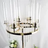 Decor metalen bruiloft kunstbloem tafel middelpunt Stage bloem arrangement stand voor decoratie senyu924