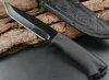 Nieuw Rusland Survival Rechte mes 65x13 staal Tanto Point Blade Glasgevulde nylon handgreepmessen met lederen schede