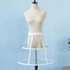 Ślubne nowoczesne Crinoline Underskirt Kobiet dziewczyny elastyczne pasy Regulowany Sake Petticoat 2 Hoop Cage spódnica