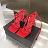 Sandali firmati da donna di lusso alla moda firmati Infradito sandali con cinturino in pelle 2020 nuove scarpe eleganti da donna estive con tacchi alti