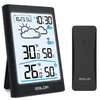 BALDR Weather Station, Wireless Digital Indoor Outdoor Thermometer Hygrometer with Backlight LCD Display and External Sensor