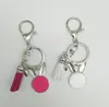 caractère de commerce extérieur boucle dégoulinant d'huile tête de lapin porte-clés version coréenne de velours pendentif porte-clés multicolore en option