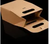 2020 10 * 6 * 16cm regalo Kraft caja del arte bolso con la manija de jabón de dulces de panadería galletas de la galleta de embalaje cajas de papel