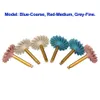 6PCSSet Dental Composite Harts Polishing Disc Kit Spiral Flex Brush Wheel Burs 3 Colors Mixed9543136