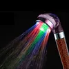 Selling LED Anion Shower SPA Head Pressurized Water Saving Temperature Control Colorful Handheld Big Rain Y200321