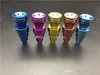 Universal colorido 10mm 14mm 18mm masculino feminino 6in1 Domeless Titanium Nail Titanium GR2 Nails for Glass oil rig bong water pipe tubos de vidro