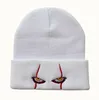 Children Winter Soft Outdoor Beanie Hat Clown Cap Cool Scary Eyes Knitted Hood For Kids Adult fancy dress props