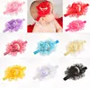 Vendendo Moda Crianças Crianças Meninas Bebê Pearl Diamante Flores Headband Headwear Headwear Faixa de Cabelo Piece AcessóriosLs