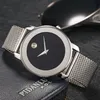 Relojes de pulsera Mens Business Watch Classic Relojes impermeables 40mm de alta calidad de acero inoxidable Casual 5 colores1