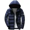 Drop Fashion Men Winter Parkas Coat Hooded Warm Mens Thick Jacket Casual Slim Fit Student Male Overcoat Streetwear 201210