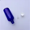 10 pcs 45x120 mm Dark Blue Glass Bottles With White Plastic Cap&Plugs DIY 100 ml Empty Essential Oil