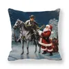 40 Designs Poduszki Bożego Narodzenia Case Santa Clause Elk Pillow Cover 4545CM Sofa Napa Snowman Poduszka dekoracyjna okładka Home3182516