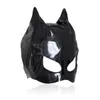 Massage Cosplay Adult Sexy Love Games Thin Patent Leather Mask Sexy Toys For Woman Fetish Mask Bondage Hood Erotic Sexy Products