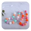 Baby Silicone Teething Necklace Food Grade Teether Silicone Beads Necklace Sensory Chew Necklaces for Infanst Girls Jewelry Gift M2962