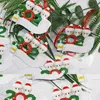 PVC Noel ağacı kolye DIY Adı Blessing Kelimeler süslemeler kolye 2JS G2 Asma 2020 Kardan adam Yüz Maskesi Süsler