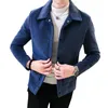 Höst Winter Mens Wool Trench Coat Jacket Lapel Outwear Top Coat Män Woolen Jacka Trendiga män Abrigo Largo Hombre Mantel Wolle