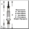 Hookahs 10 mm nector collecter -kit met titanium tip nc set drie stukken olieligeren hoogwaardige glas