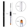 Dual Head Nail Brush Acrylic UV Gel Extension Builder Drawing Pen Brush Removal Spatula Stick Manicures Tools