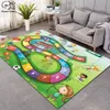 Fantasy Fairy Cartoon Kids Play Mat Board Game Stor matta för vardagsrum Cartoon Planet Rugs Maze Princess Castle Style-4 Y200416