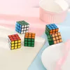 Mini puzzle cubo pequeno 3 * 3cm tamanho magia cubo jogo aprendizagem educacional jogo cubos bom presente brinquedo descompressão crianças brinquedos