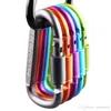 8 cm Alüminyum Carabiner D-Ring Anahtarlık Klip Kamp Anahtarlık Kanca Açık Seyahat Seti toptan LX1705