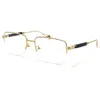 2022 Legering Semi Rimless Glasses Frame Female Elegant Ultralight Frame Design Luxury Clear Spectacle Oculos de Grau