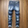 Pontalon Homme Jean Homme New Blue Ripped Tejanos Hombre Slim Pantalon Hombre Straight Pantalones Vaqueros Jeans casual per uomo