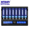 XTAR Battery Charger VC2 VC4 VC2S VC4 VC4S VC8 LCD Charger For 14650 18350 18490 18500 18700 26650 22650 20700 21700 18650 Battery