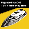 HJ806B 35km / h Elettrico RC Barca ad alta velocità Radio Remote Control Boats Speedboat Racing Ship Steerble Adults RC Toy 7.4v3000mah