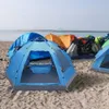 3-4 Personen Pop-Up-Zelt Quick Automatische Öffnung Wasserdichte Campinggeräte Tourismus Reise Im Freien Einzelschichten Camping Zelte US-Lager
