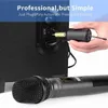 Microphones 1PCS / SET UX2 Système de microphone dynamique sans fil UHF AUTO AUTO avec récepteur pour l'amplificateur Mixer haut-parleur Bus de bureau T220916