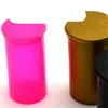 19 DRAM Squeeze Pop Top Bottle Bottle Hert Pill Box Case Herbs Container Hartight Водонепроницаемый Часовой корпус Курение Курение Табачных Трубы Stask