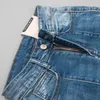 Bella Felsefesi Sonbahar Kot Kadın Fermuar Patchwork Yüksek Bel Kot Kadın Rahat Denim Beş Sırsır Yıldız Flare Pantolon 201105