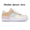 Kvinnliga tränare Shadow Platform Shoes 1 Spruce Aura Pale Ivory Pistasch Frost Utility White Black Aurora Sunset Pulse Men Outdoor Sports Sneakers