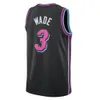 Dwyane Wade Mia Culture Basketball Jersey Jimmy Butler 22 3 14 13 Tyler Herro Bam Adebayo Dwayne Dwyane 3 Wade Heats Men Jersey