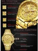 Wwoor Luxury Gold Mens Watch Top Brand Sport Big Uhren für Männer wasserdichte Quarz Date Armbandwatch Chronograph Männliches Reloj Hombre T4243726