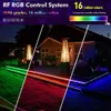 Bandes LED Kits de lumières WIFI 110V220V RGB 5050 LED étanche bande lumière de corde pour la maison en plein air fonctionne avec l'application Music Time Contro5681595