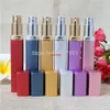 Alta calidad de lujo 12ml portátil recargable atomizador de perfume botellas de spray envases cosméticos vacíos 12pcs / lotpls orden