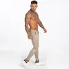 Gingtto AW Mens Chinos Slim Fit Khaki Chinos Spodnie dla mężczyzn Elastyczne spodnie Casual Kostka Wciska Fit Fashion ZM376 201203