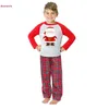 2020 Bijpassende familie-outfits Kerstpyjama PJ's Sets Kinderen Volwassen Nachtkleding Nachtkleding Kleding Familie Casual Kerstman Kledingset LJ2799615