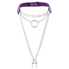 Vrouwen vergrendel kraag ketting hanger o ring choker ketting voor vrouw mode sieraden hangers straatstijl wil en zandig