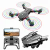 K106 LED Işık Drone RC Uçak 4K HD Kamera Görsel Engeli Kaçınma Optik Akış Konumlandırma Katlanabilir RC Quadcopter Boy Hediyeleri1480735