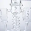 Le plus récent Big Glass Bong Hookahs 17inch Water Recycle Water Pipe Showerhead Perc 14mm Female Joint Pipes With Bowl WP2120