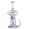 Lila Fab Egg Bong Glas Rauchpfeifen Rauchpfeifen mit handgefertigtem Glas zum Rauchen mit 14mm Banger Kostenloser Versand