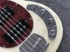 Новая 5 струн активной цепи белый корпус электрическая бас -гитара с хромированной HardwareMaple Fignboardoffer Indize8113115