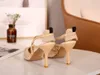 1 Sandals Shoes Heeled Slippers Party Shoe Sexy Lace Up Slides Sandale High Heels Women Dress Wedding Loafers Embroidery Office
